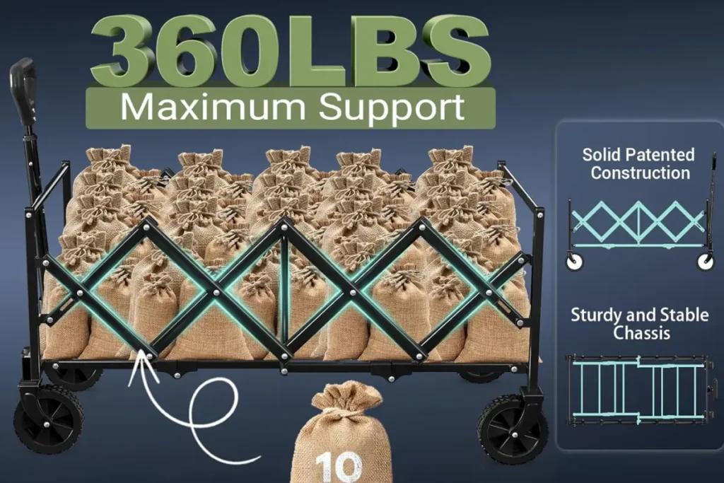 Hikemoon Collapsible Storage Crates close up with maximum weight specified