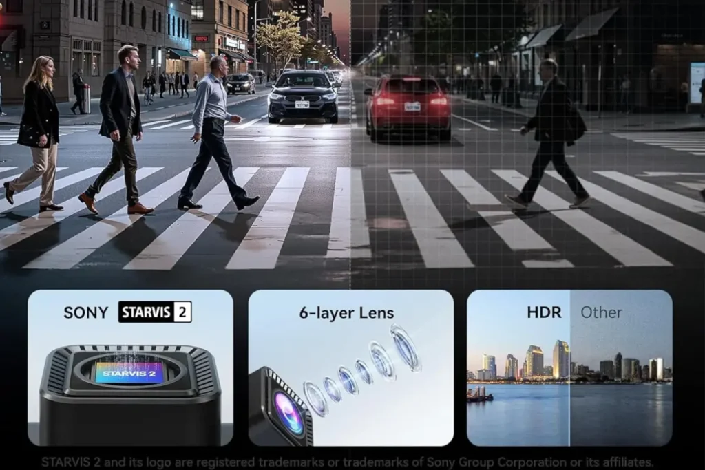 Redtiger 4K Dash Cam Super Night Vision and G-Sensor Security