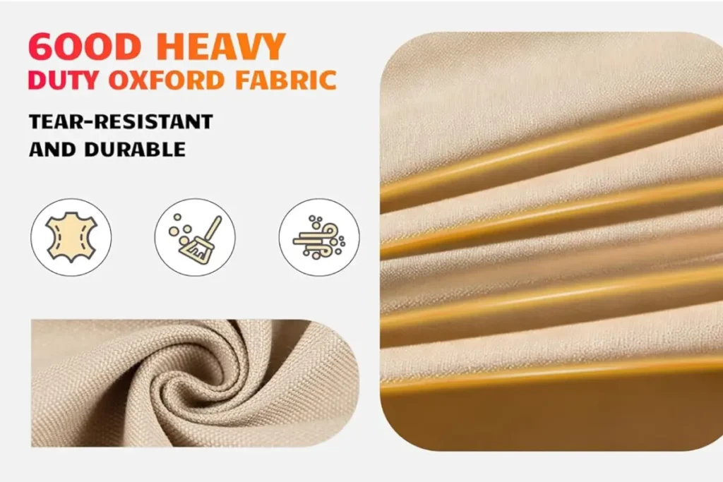 Vailge Heavy Duty Patio Sofa Cover fabric details